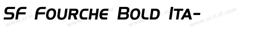 SF Fourche Bold Ita字体转换